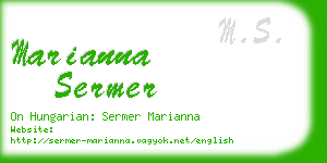 marianna sermer business card